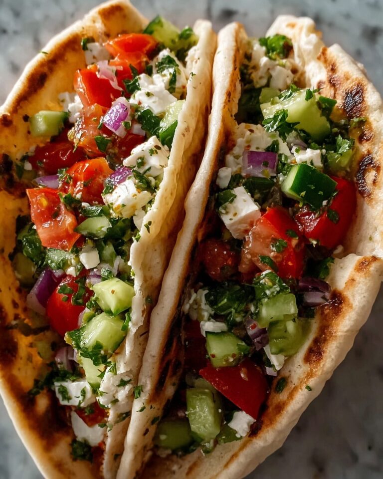 Greek Salad Pita Pockets Recipe