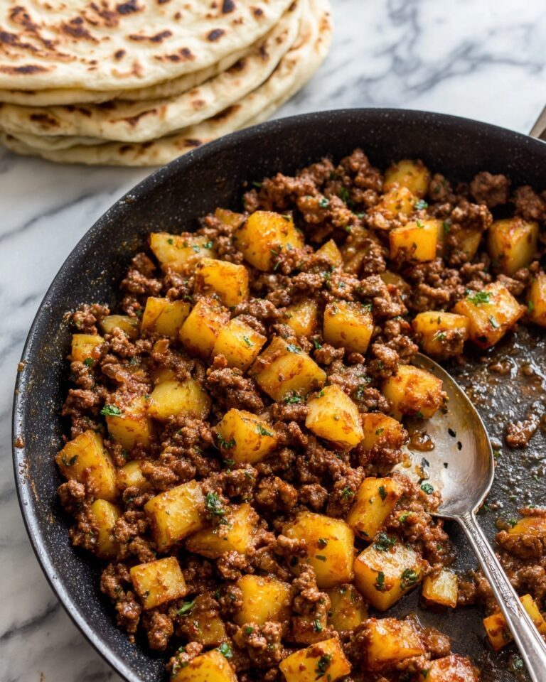 Ground Beef with Potatoes in Spicy Tomato Sauce Recipe