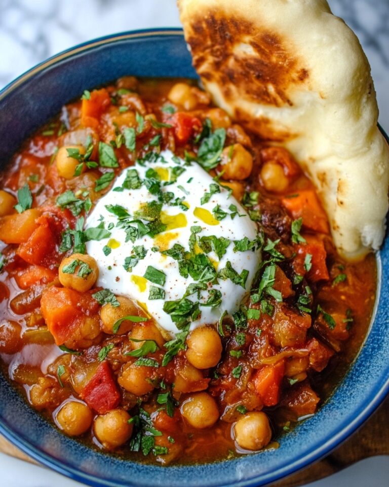 Chickpea, Tomato, and Harissa Stew with Herby Yogurt Recipe