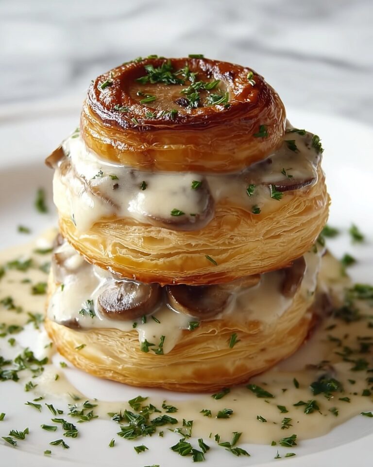 Vol-au-Vent with Creamy Mushroom Filling Recipe