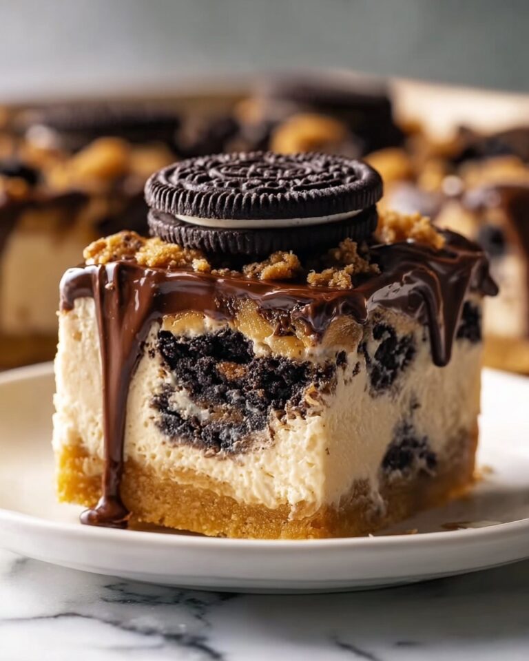 Decadent Oreo Cheesecake Cookie Bars Recipe