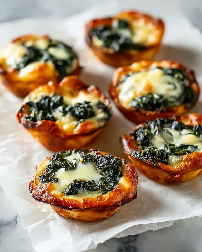 Creamy Spinach Dip Cheese Crisps Recipe