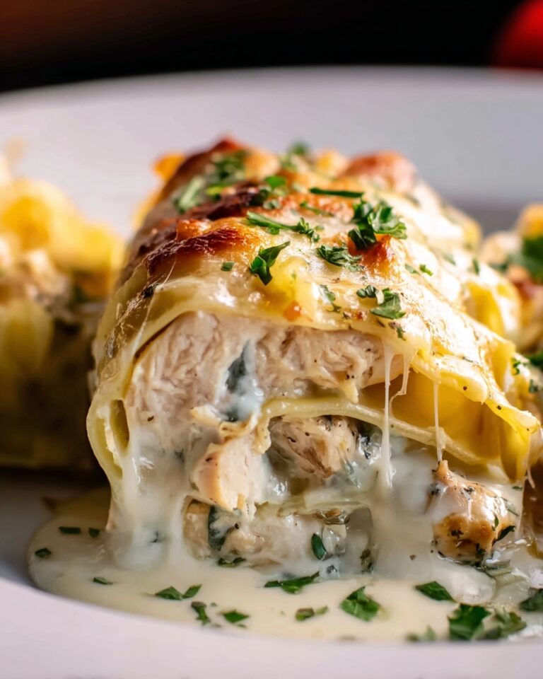 Chicken Alfredo Roll-Ups Recipe