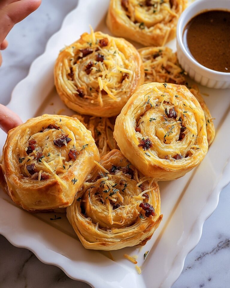 French Dip Roast Beef Pinwheels with Au Jus Recipe