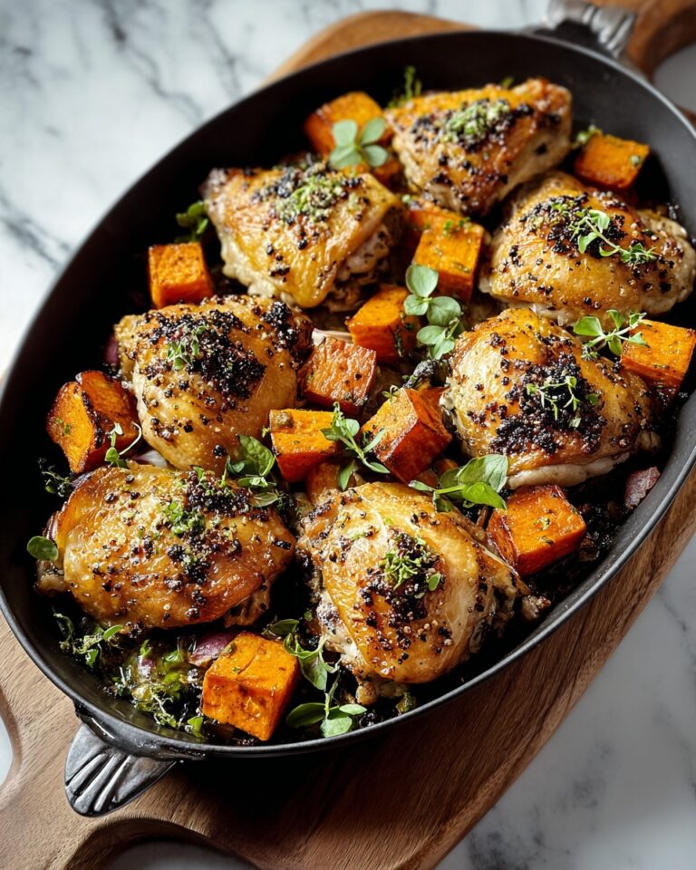 One-Pan Chicken and Sweet Potato Skillet Recipe