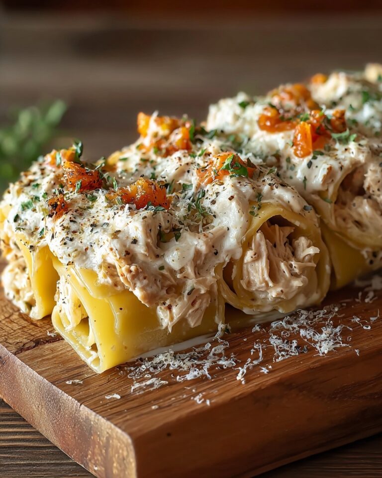 Chicken Alfredo Lasagna Rolls Recipe