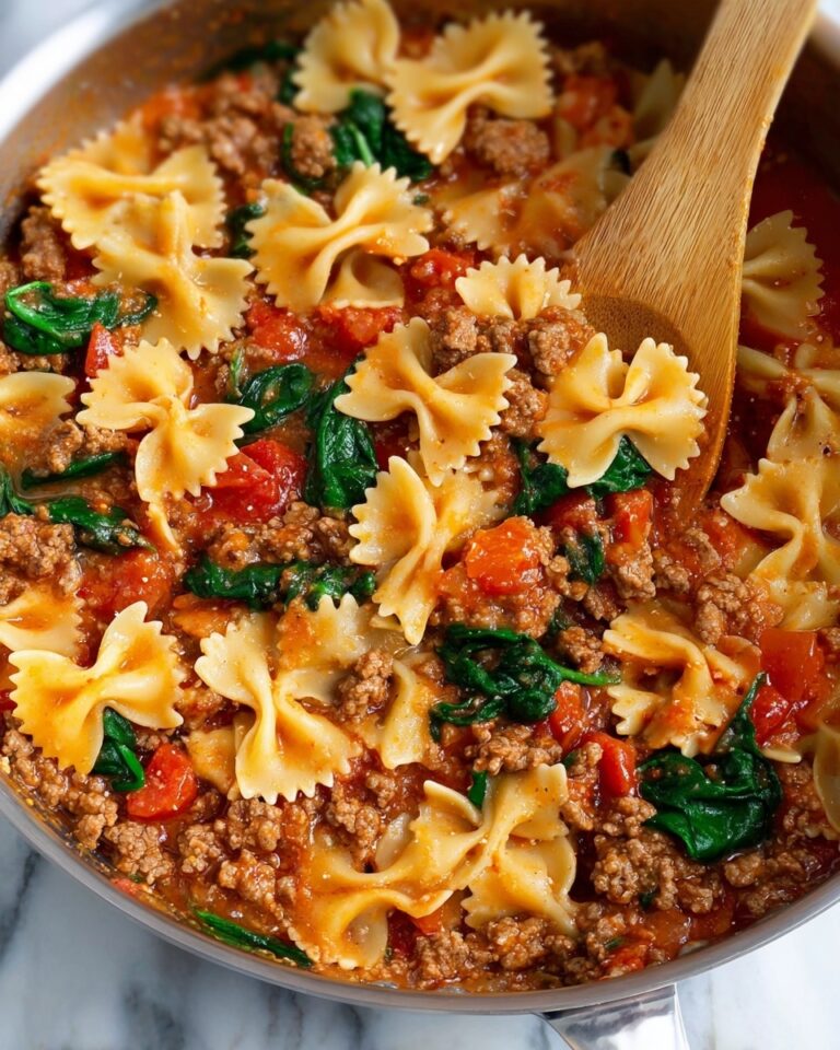 Tomato Spinach Sausage Pasta Recipe