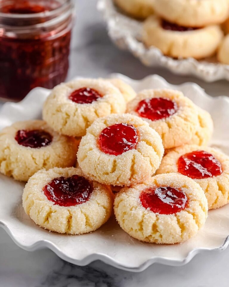 Thumbprint Cookies with Jam Centers Recipe