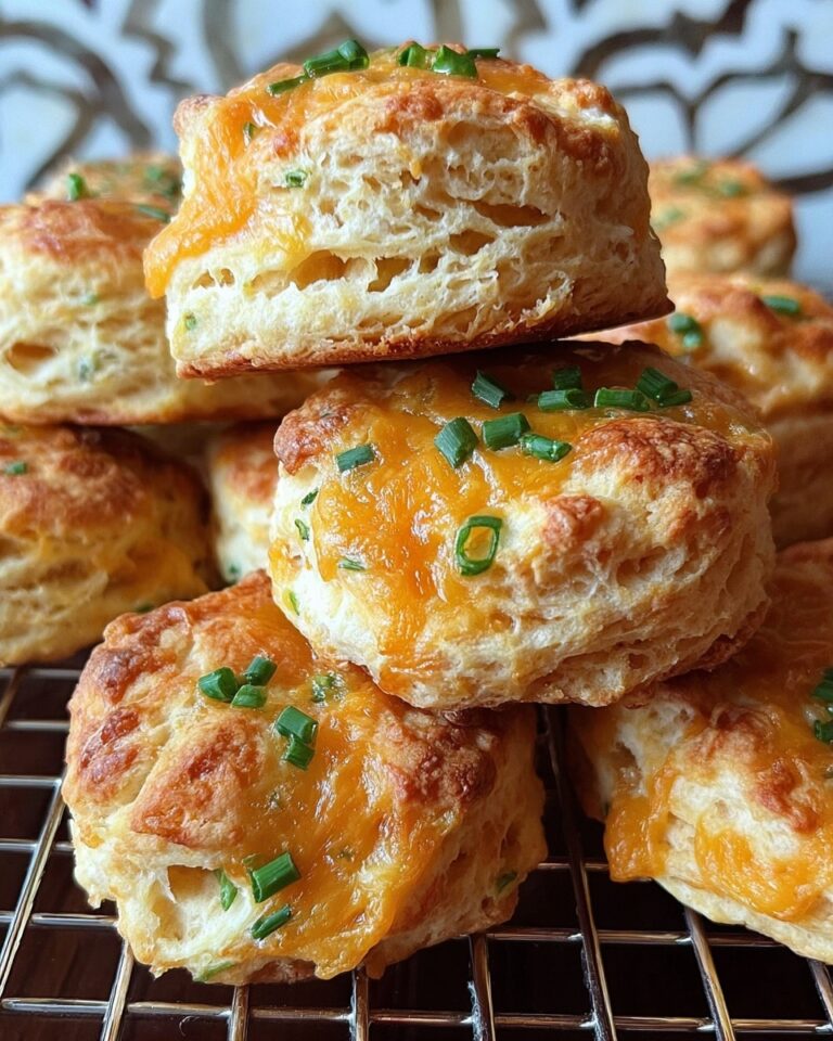 Cheddar Scallion Drop Biscuits Recipe