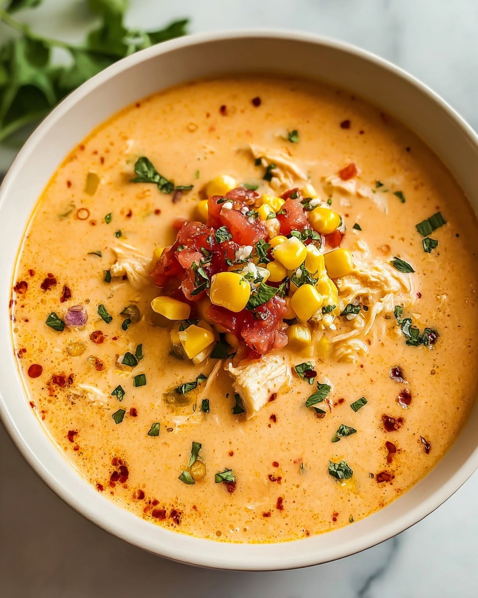 Creamy Southwest Chicken Soup Recipe - Recipe Image