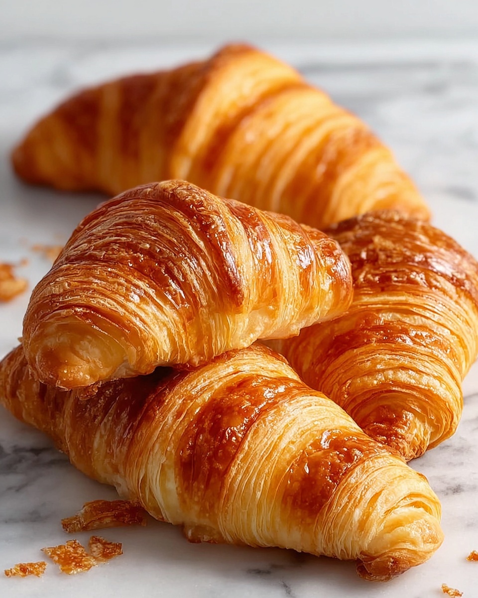 Homemade Flaky Croissants Recipe - Recipe Image