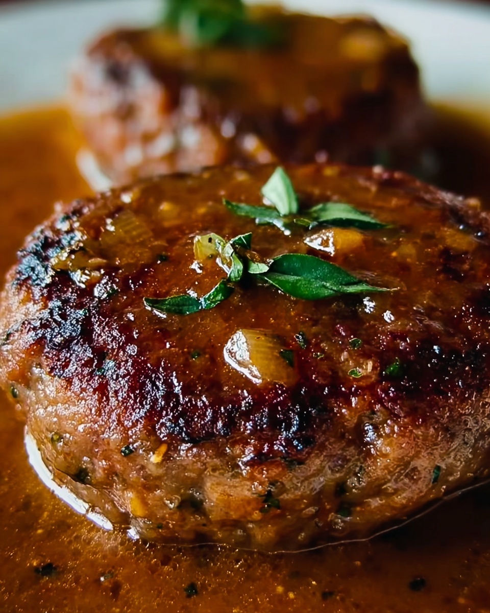 Classic Salisbury Steak with Rich Mushroom Gravy Recipe - Recipe Image