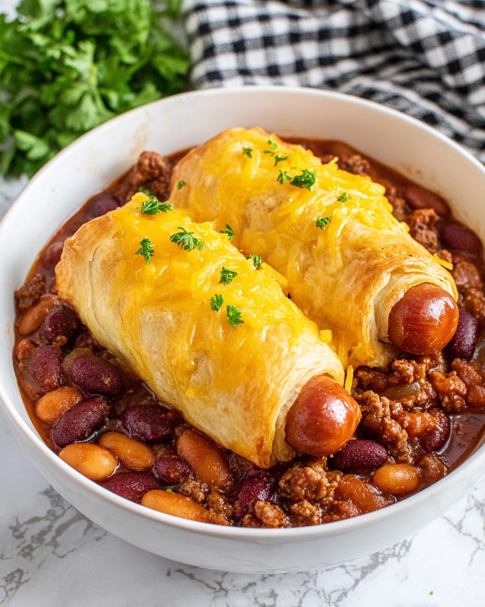 Chili Cheese Dog Casserole Recipe - Recipe Image