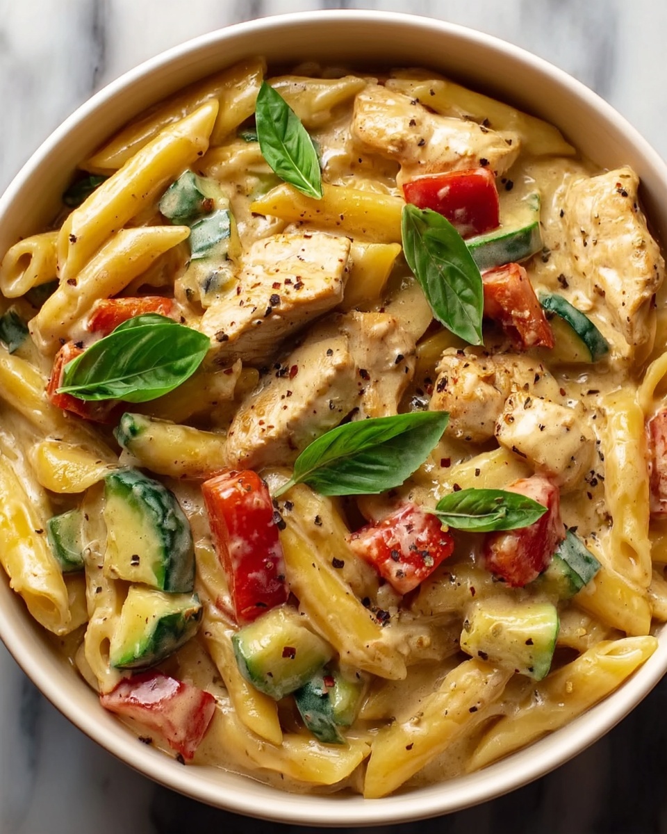 Creamy Italian Chicken Pasta Recipe - Recipe Image