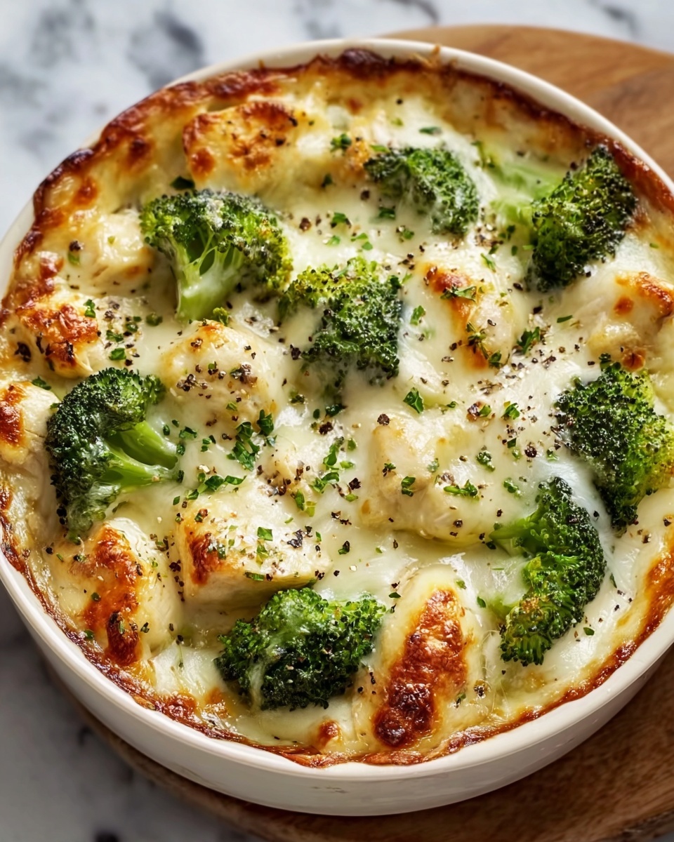 Chicken and Broccoli Baked Alfredo Recipe - Recipe Image
