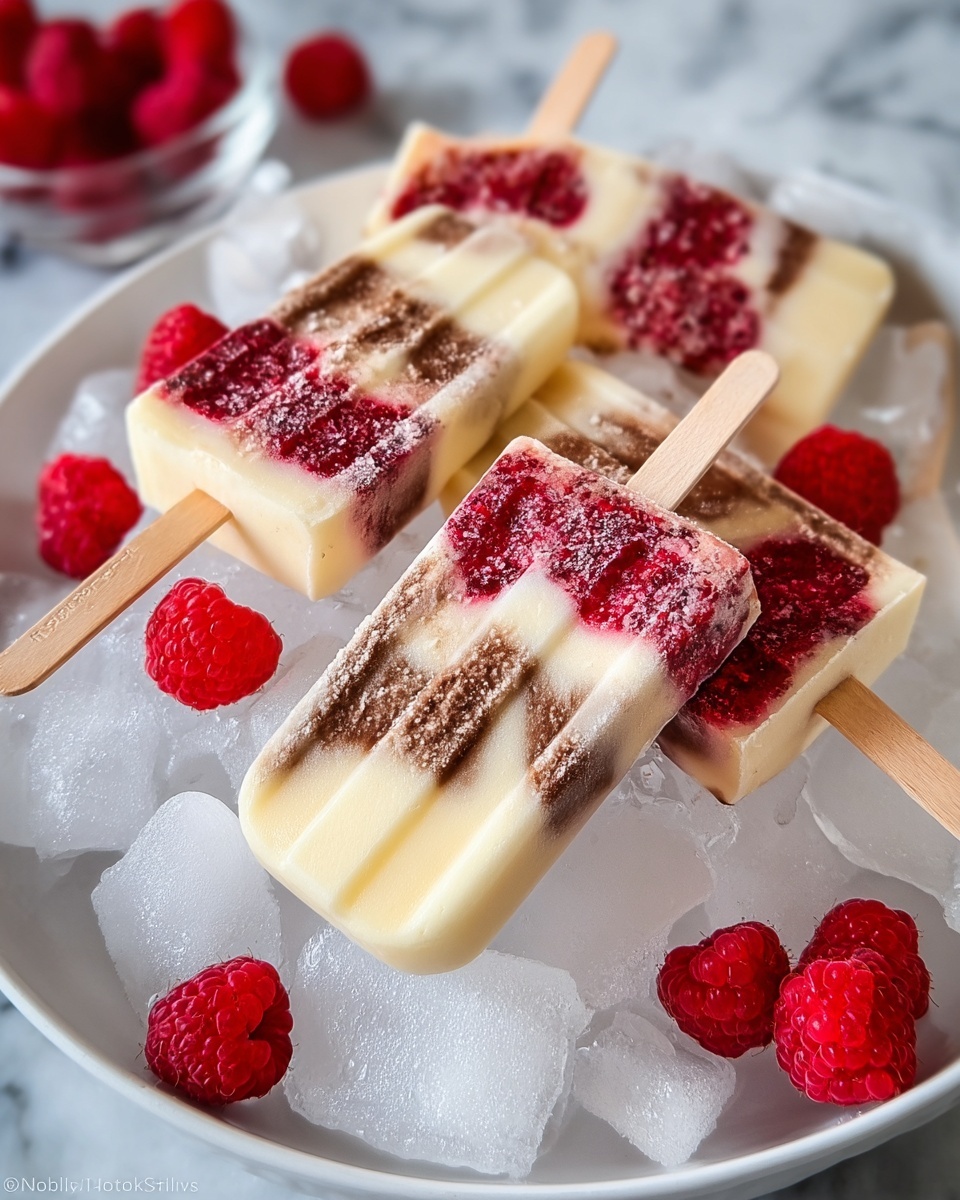 Frozen Cherry Cola Float Pops Recipe - Recipe Image