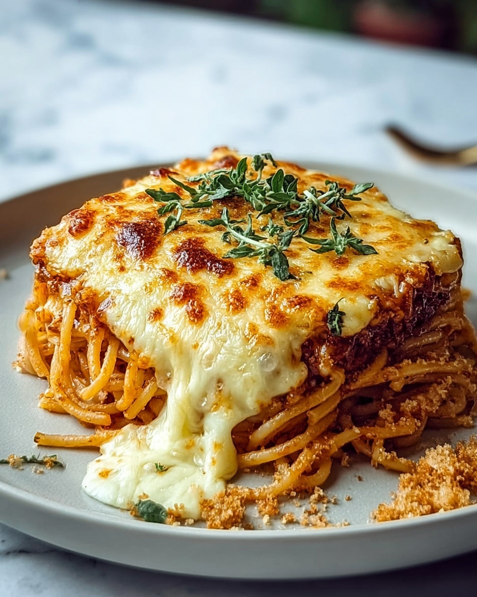 Cream Cheese Spaghetti Casserole Recipe - Recipe Image