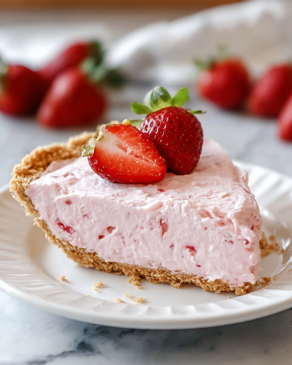 Frozen Strawberry Cream Pie Recipe - Recipe Image