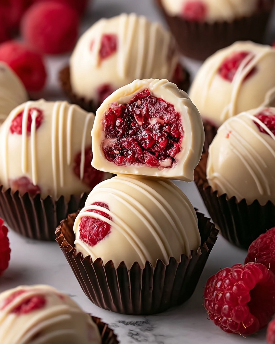Raspberry Cheesecake Truffles Recipe - Recipe Image