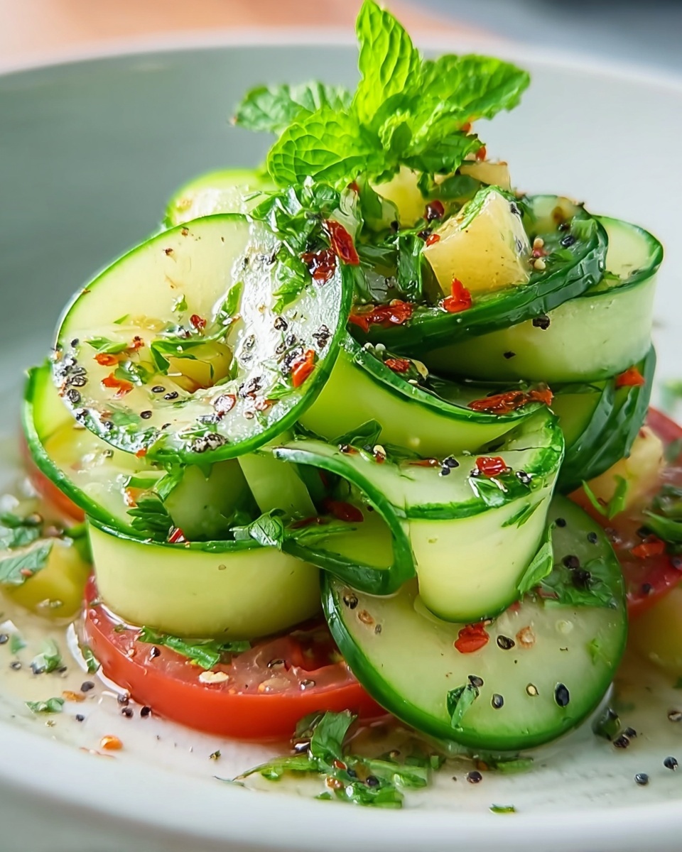 Crunchy Cucumber and Apple Salad Recipe - Recipe Image