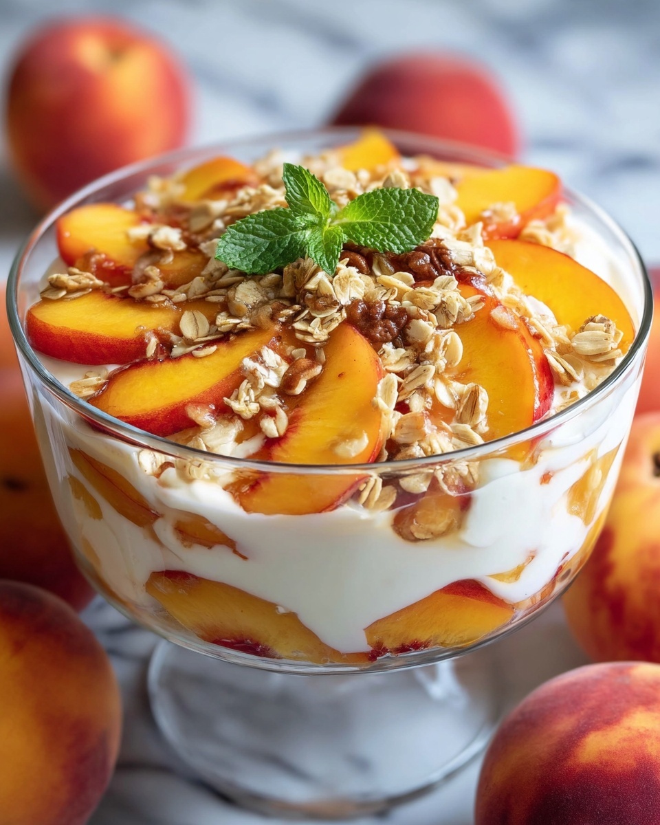 Peach Cobbler Cheesecake Fruit Salad Recipe - Recipe Image