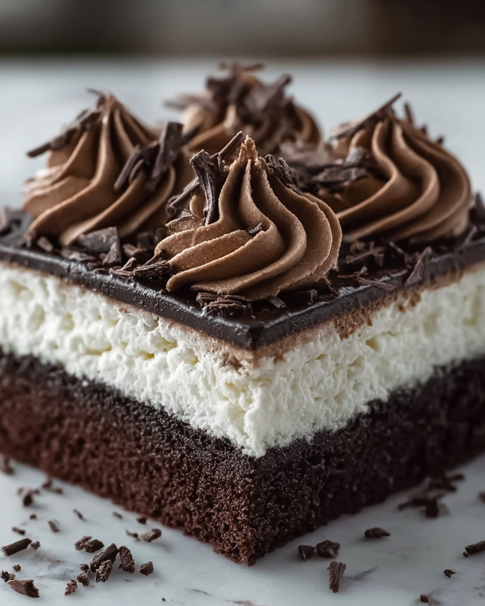 Brownie Refrigerator Cake Recipe - Recipe Image