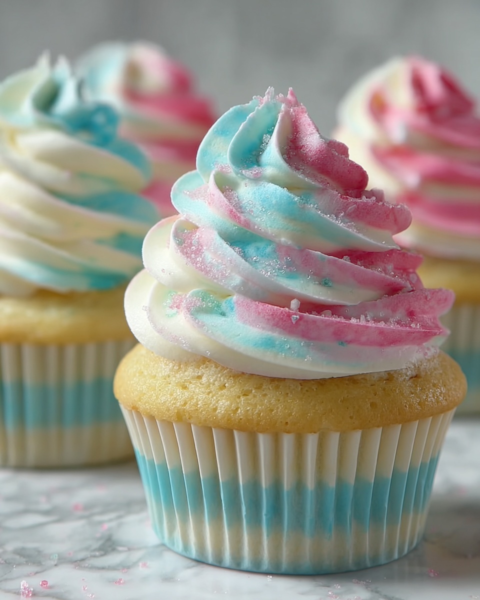 Cotton Candy Cupcakes Recipe - Recipe Image
