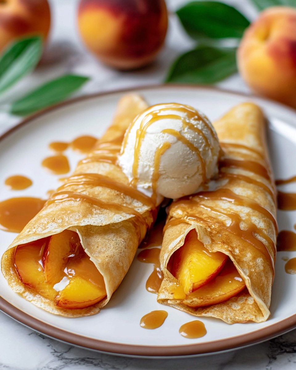 Peach Pie Enchiladas Recipe - Recipe Image