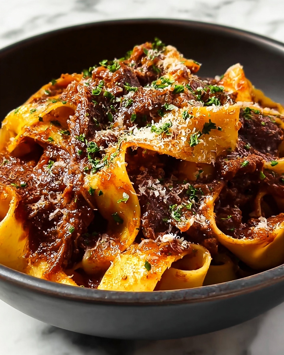 Slowly Braised Short Rib Ragu with Pappardelle Recipe - Recipe Image
