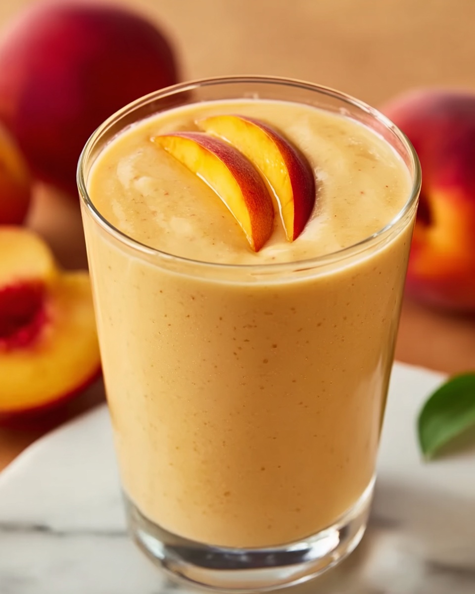 Banana Peach Smoothie Recipe - Recipe Image
