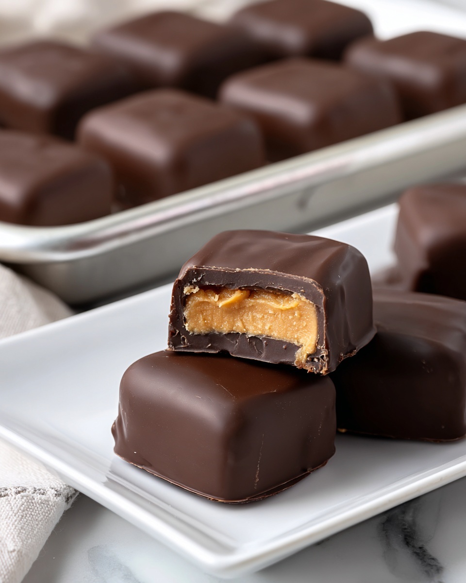 Chocolate Peanut Butter Candies Recipe - Recipe Image