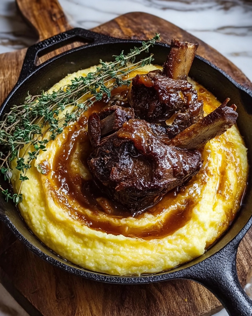Gospel Shank with Smoked Gouda Grits Recipe - Recipe Image