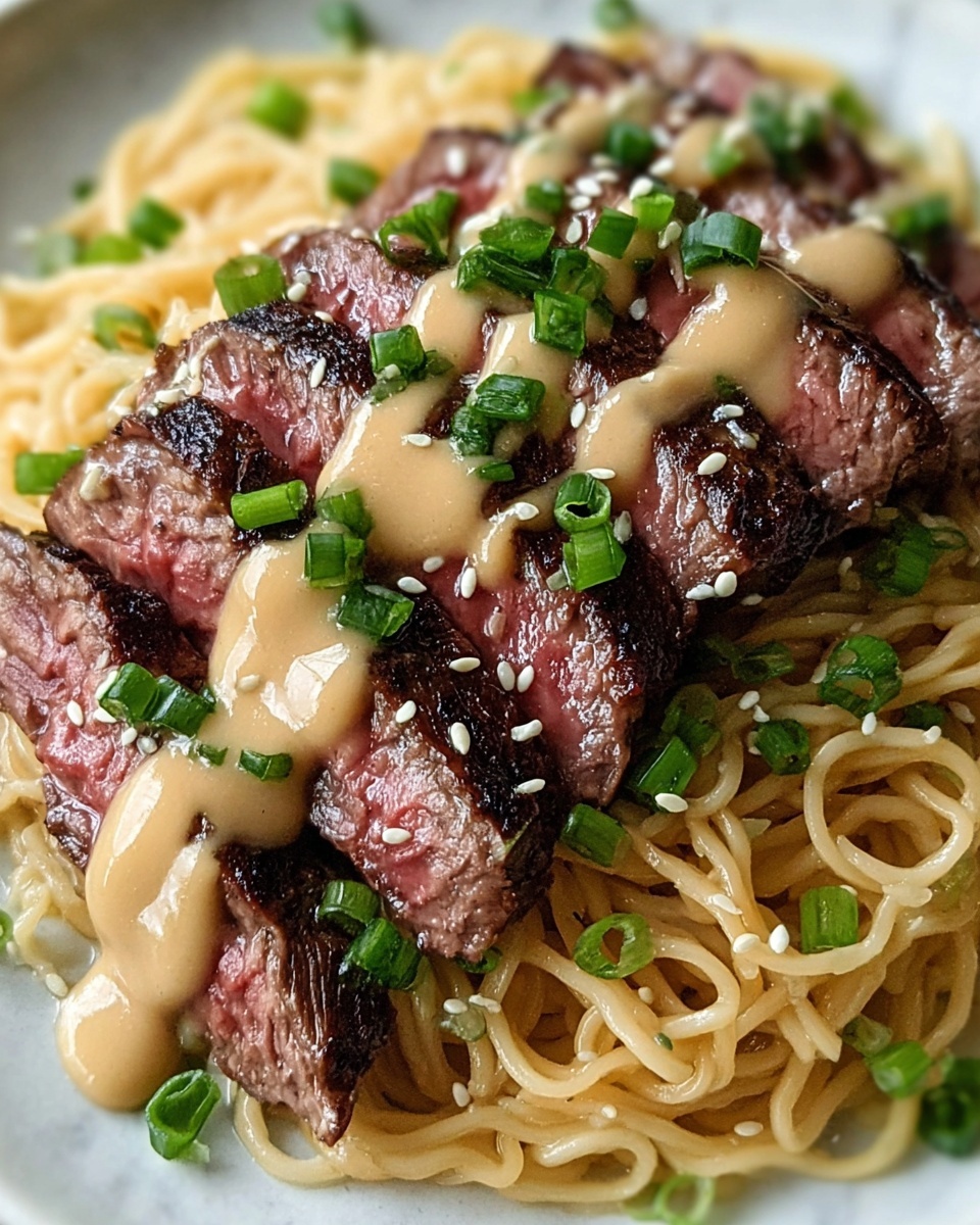 Garlic Butter Steak Lightning Noodles Recipe - Recipe Image