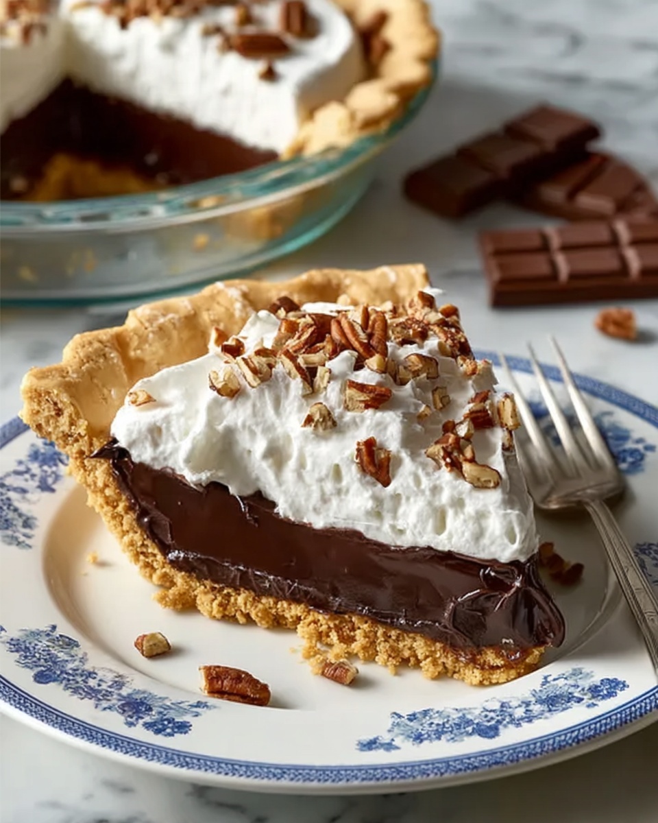 Chocolate Marshmallow Icebox Pie Recipe - Recipe Image