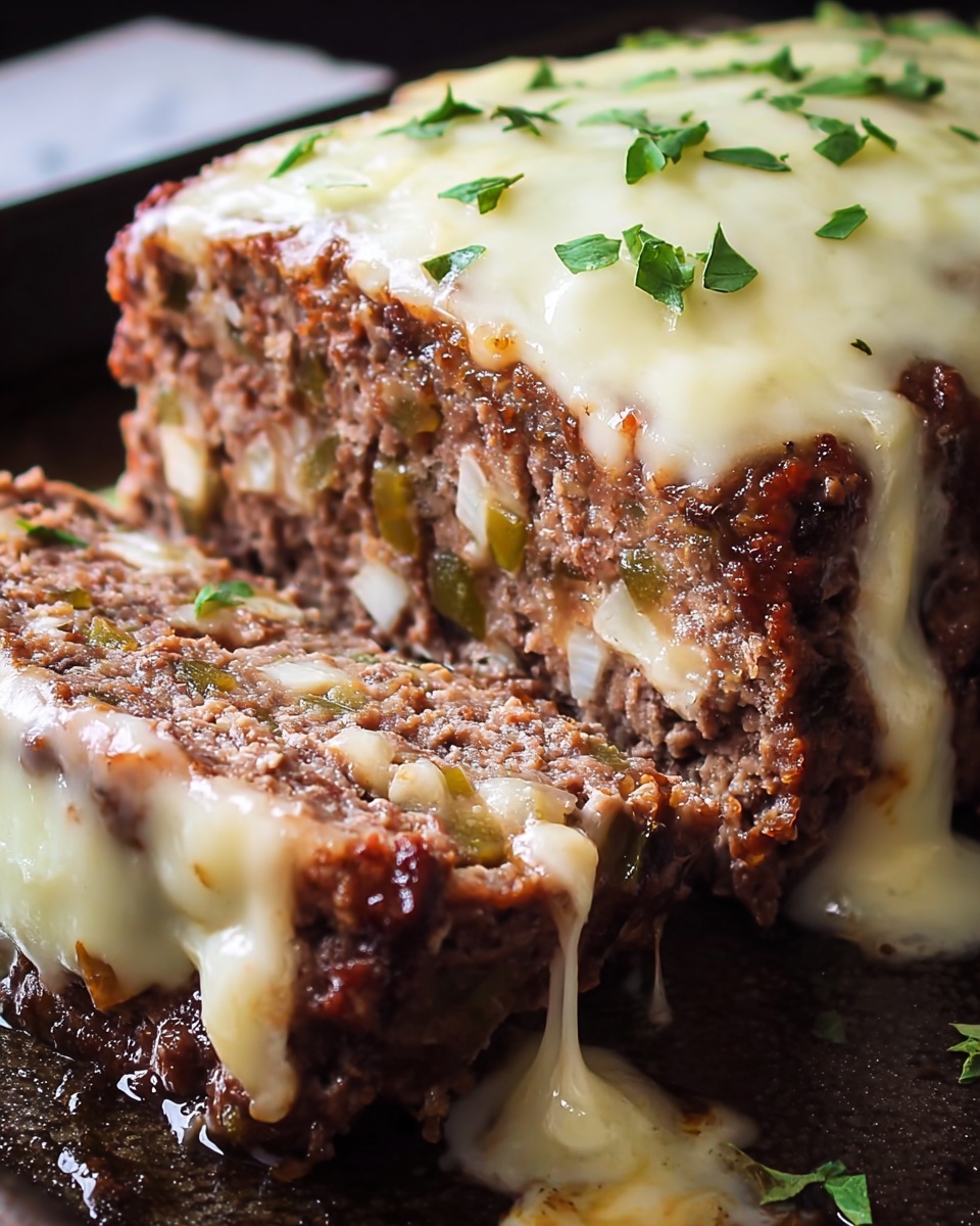 Philly Cheesesteak Meatloaf Recipe - Recipe Image