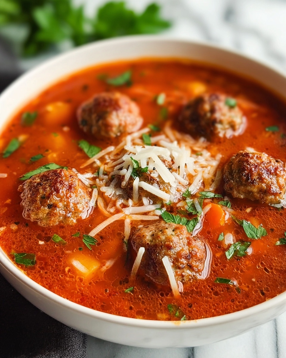 Short-Cut Italian Meatball Soup Recipe - Recipe Image