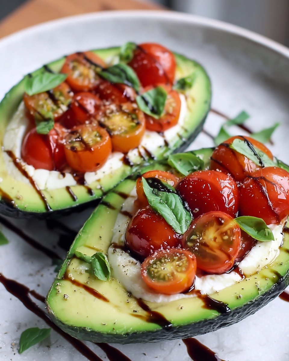 Caprese Stuffed Avocado Recipe - Recipe Image