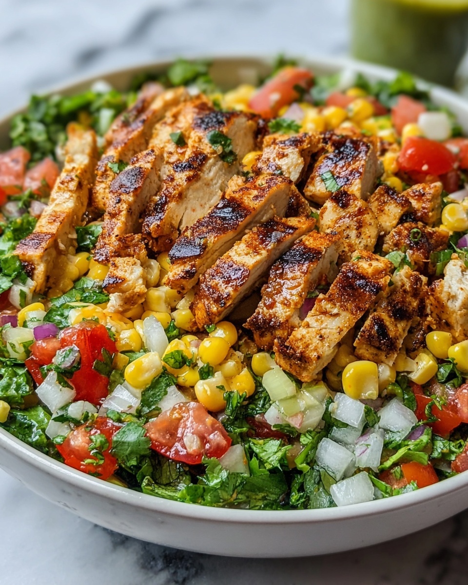 Grilled Mexican Corn Chicken Salad Recipe - Recipe Image