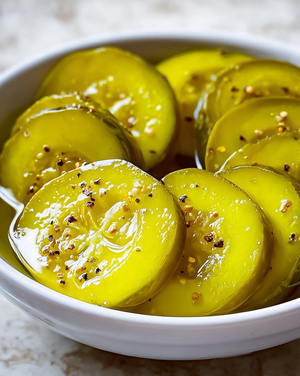 Savory Southern-Style Pickled Green Tomatoes Recipe - Recipe Image
