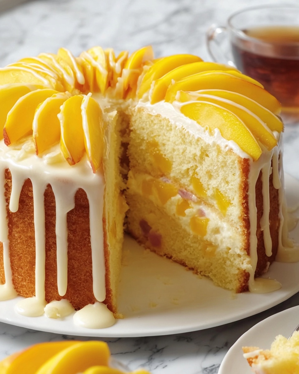 Peach Buttermilk Pound Cake Recipe - Recipe Image