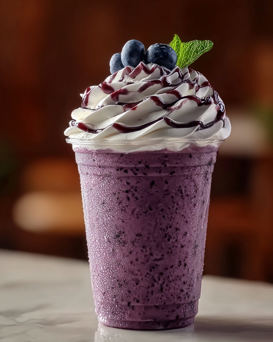 Pineapple Blueberry Frappuccino Recipe - Recipe Image