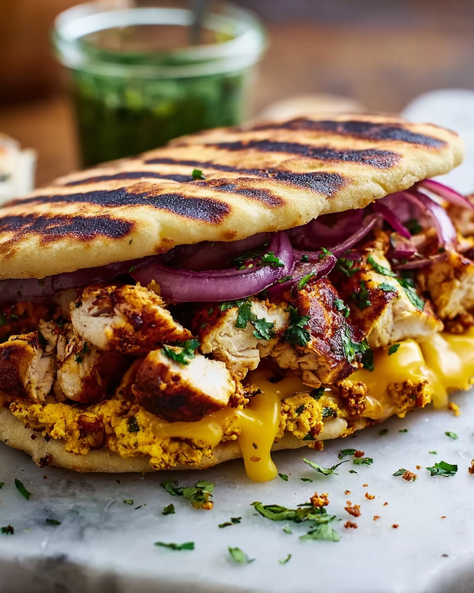 Sheet Pan Chicken Shawarma Havarti Sandwich Recipe - Recipe Image
