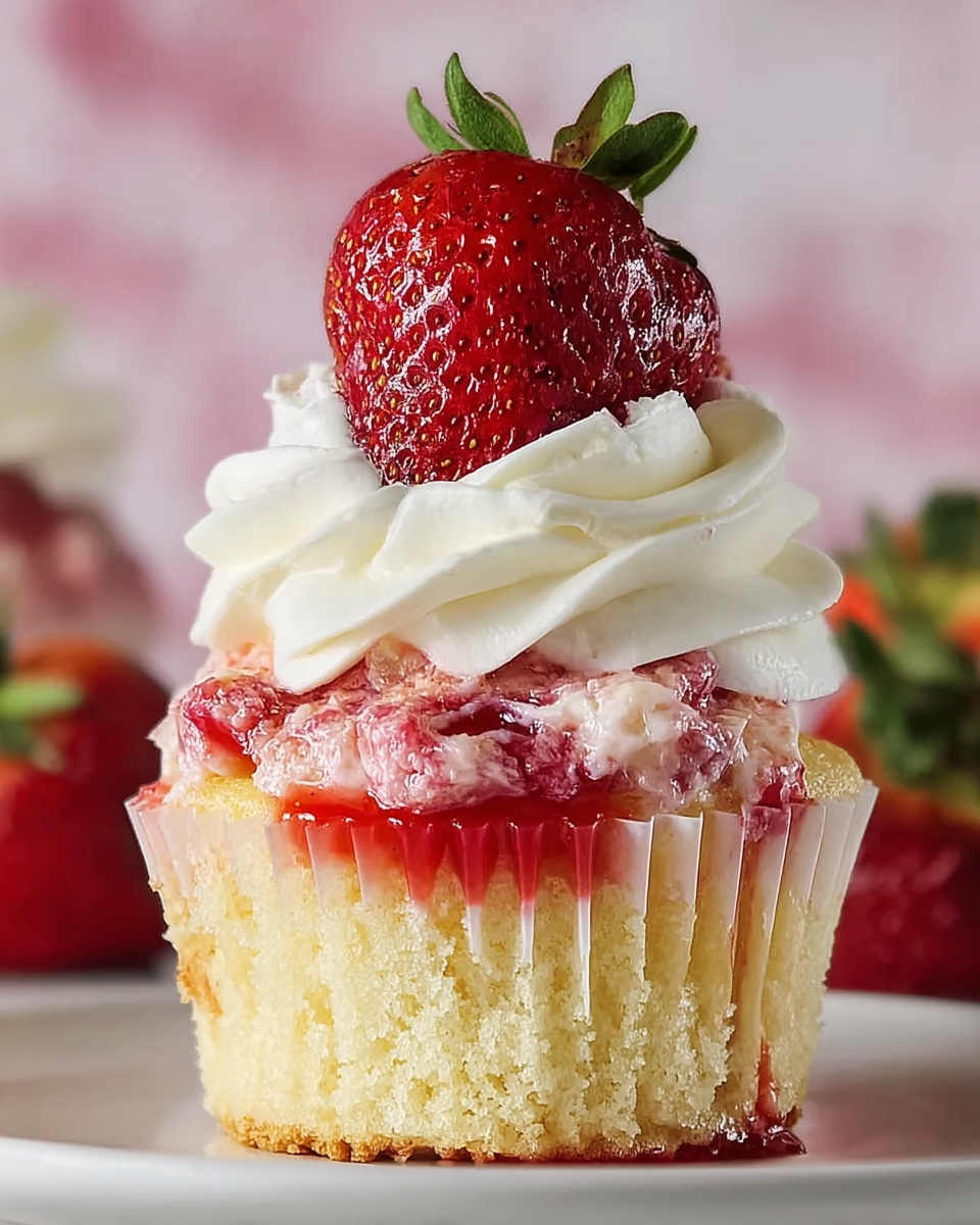 Strawberry Cheesecake Cupcakes Recipe - Recipe Image