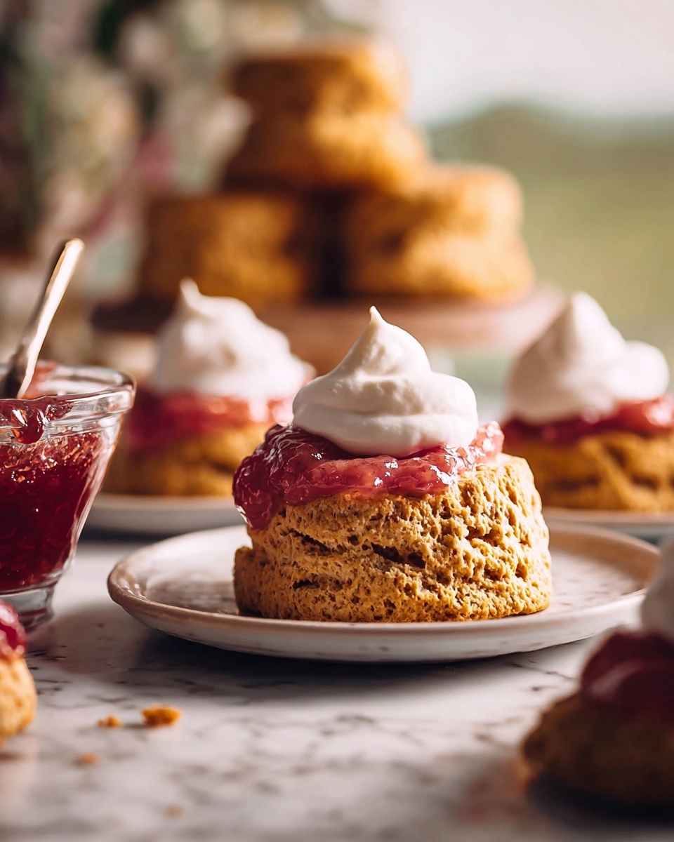 Rhubarb & Custard Scones Recipe - Recipe Image