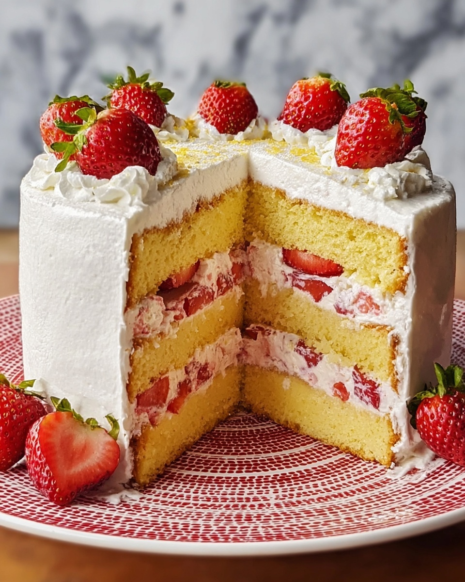 Strawberry-Lemonade Layer Cake Recipe - Recipe Image