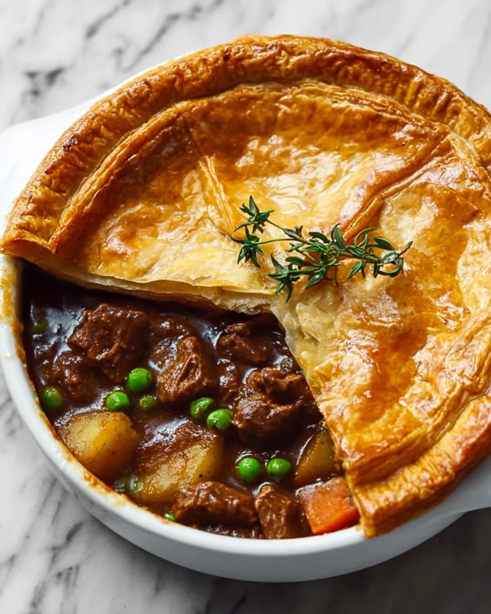 Guinness Braised Beef Pot Pie Recipe - Recipe Image