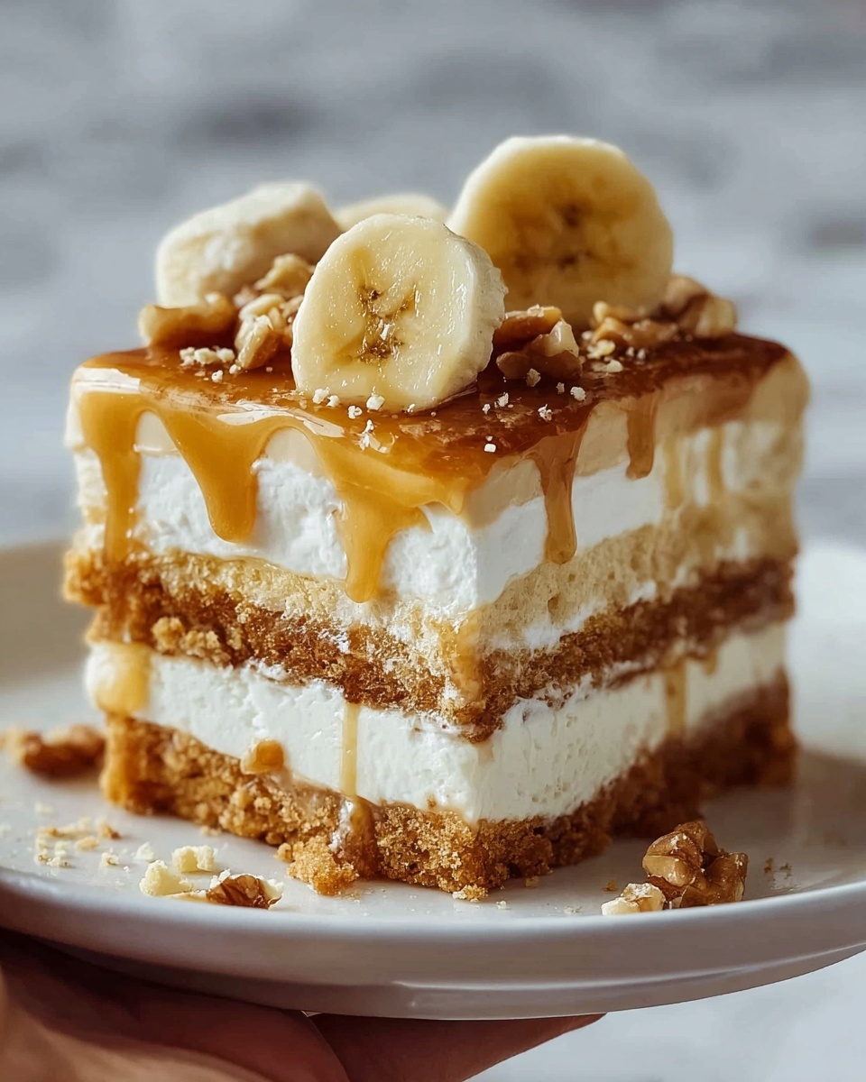Banana Pudding Cheesecake Cake Recipe - Recipe Image