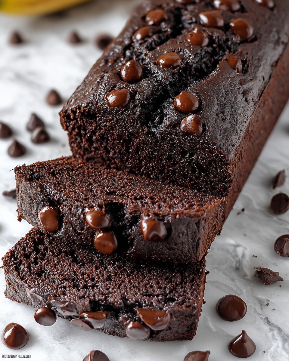 Healthy Chocolate Banana Bread Recipe - Recipe Image