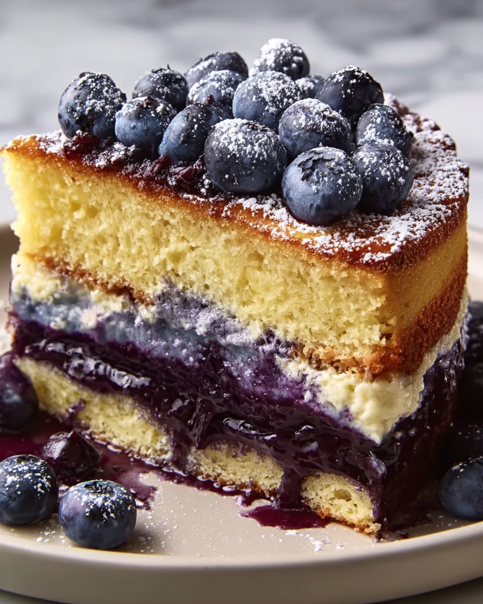 Blueberry Sour Cream Pound Cake Recipe - Recipe Image
