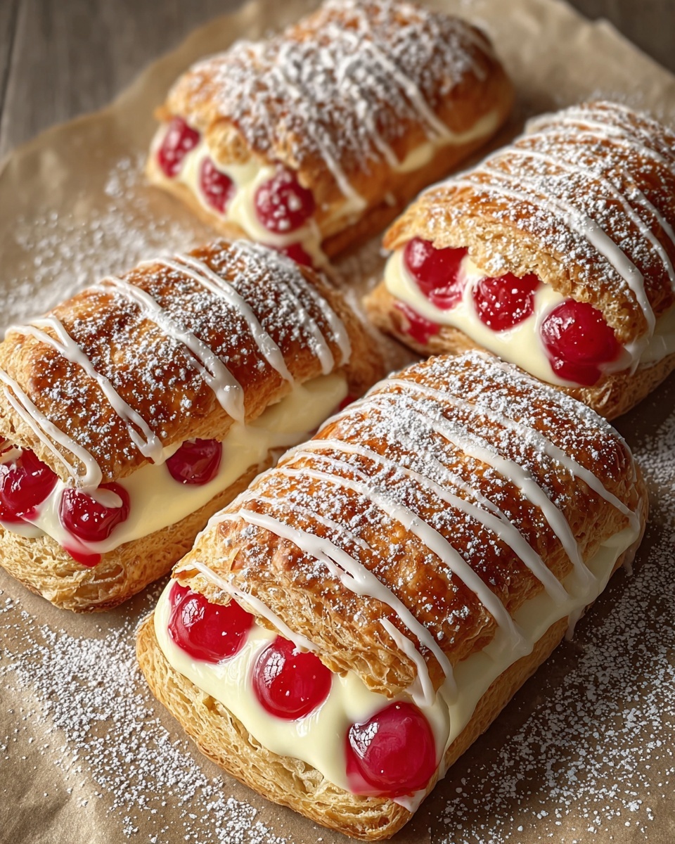 Easy Cherry Danish Pastry Recipe - Recipe Image